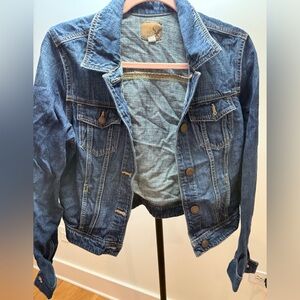 American Eagle Outfitters Dark Blue Denim Jacket